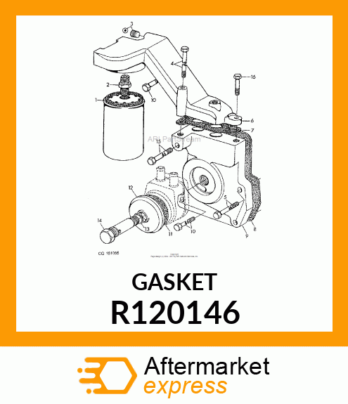 JOINT ADAPTEUR FILTRE A HUILE R120146