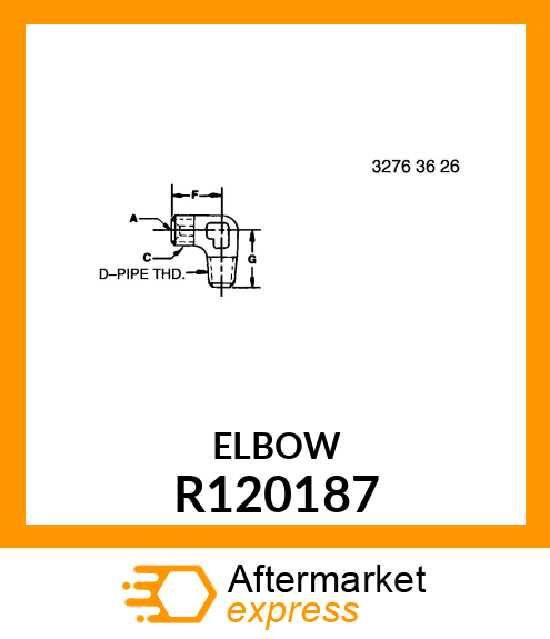 ELBOW FITTING R120187