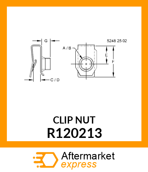 NUT, NUT, CLIP R120213