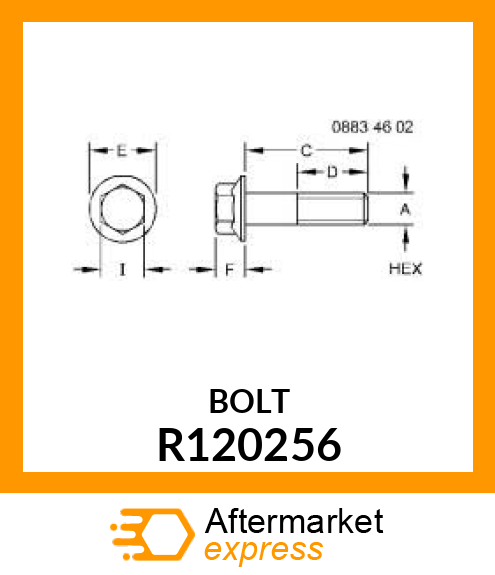 SCREW, SPECIAL HEX FLANGE R120256