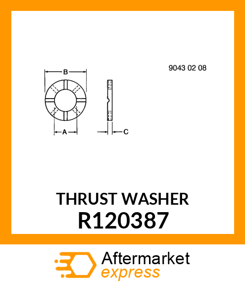 WASHER, THRUST R120387