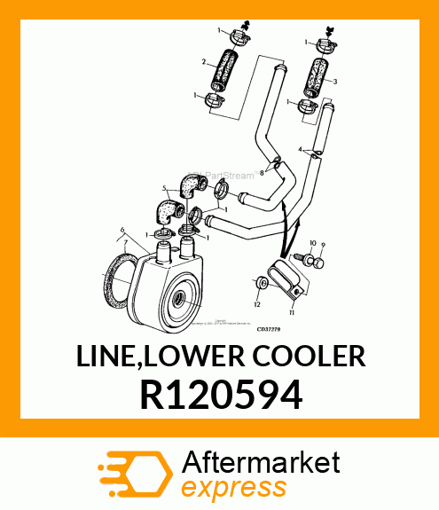 LINE,LOWER COOLER R120594