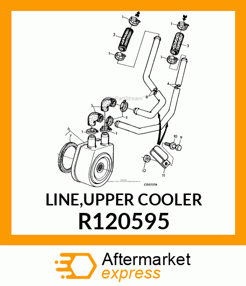 LINE,UPPER COOLER R120595