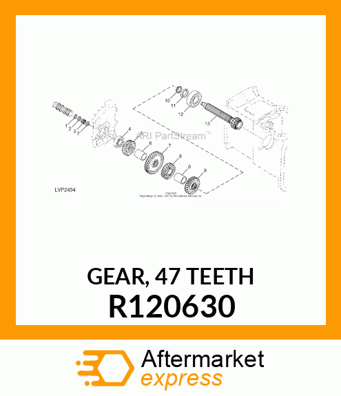 GEAR, 47 TEETH R120630