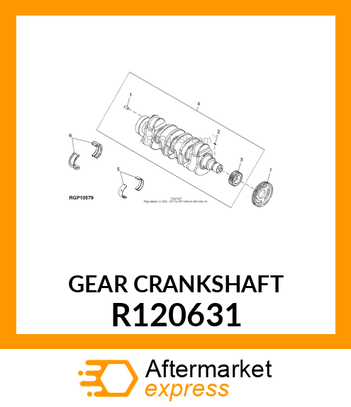 GEAR, CRANKSHAFT R120631