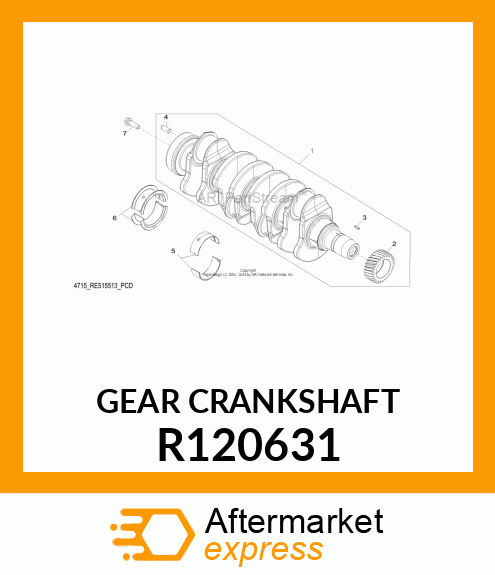 GEAR, CRANKSHAFT R120631