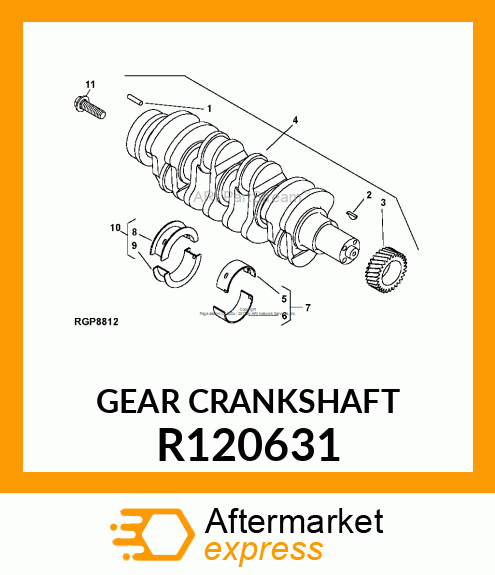 GEAR, CRANKSHAFT R120631