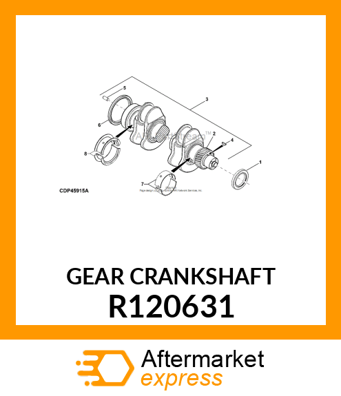 GEAR, CRANKSHAFT R120631