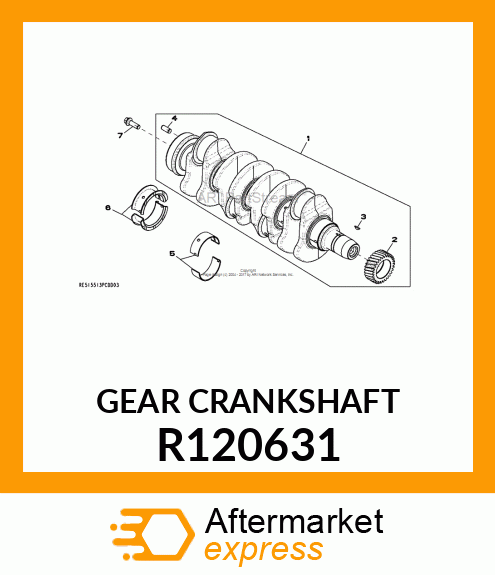 GEAR, CRANKSHAFT R120631