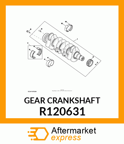 GEAR, CRANKSHAFT R120631