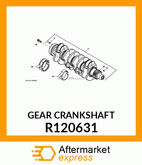 GEAR, CRANKSHAFT R120631