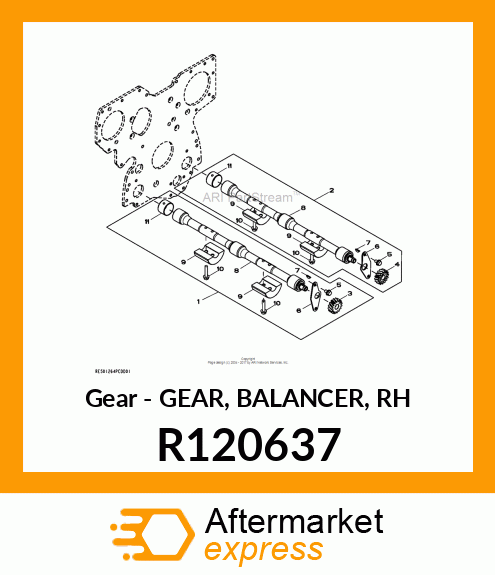 Gear - GEAR, BALANCER, RH R120637