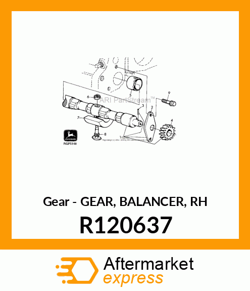 Gear - GEAR, BALANCER, RH R120637