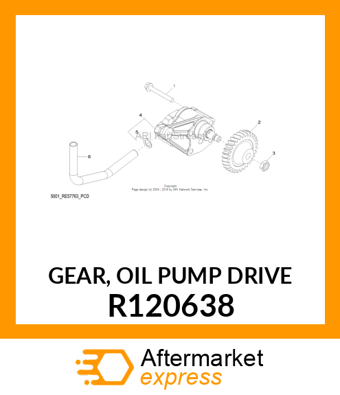 GEAR, OIL PUMP DRIVE R120638