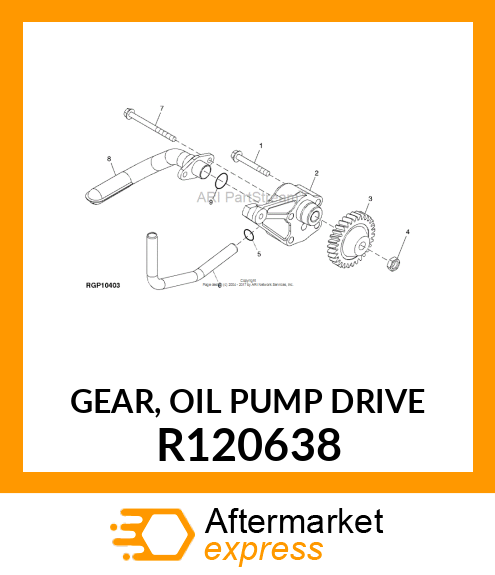 GEAR, OIL PUMP DRIVE R120638