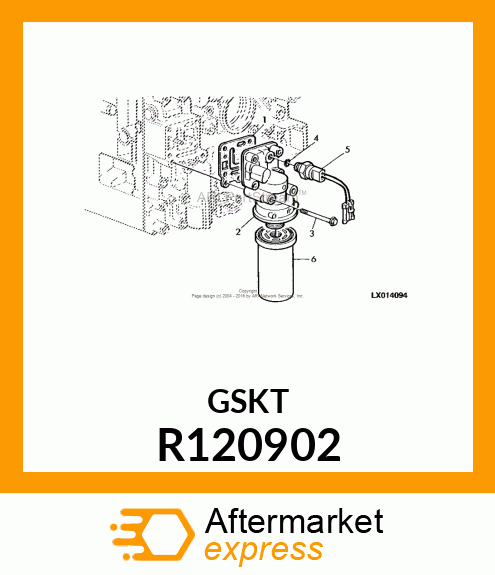 GASKET, PQ BOOST/FILTER HOUSING R120902