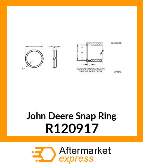 RING,INTERNAL RETAINING R120917