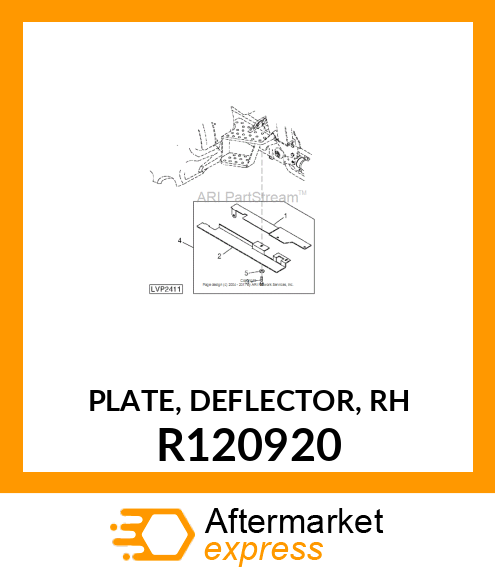 PLATE, DEFLECTOR, RH R120920