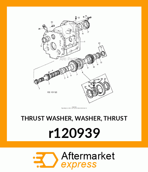 THRUST WASHER, WASHER, THRUST r120939