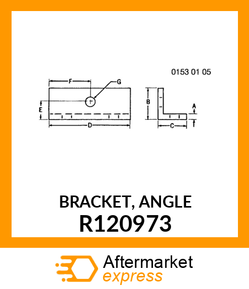 BRACKET, ANGLE R120973