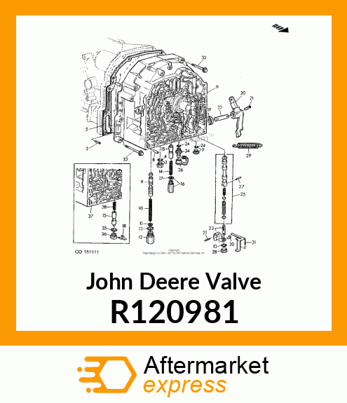 VALVE, PRESSURE REGULATING R120981