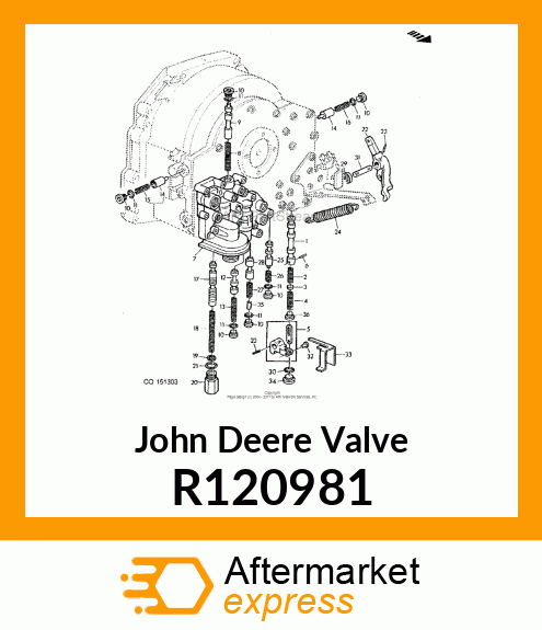 VALVE, PRESSURE REGULATING R120981