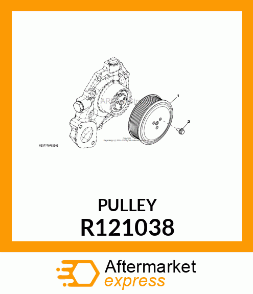 PULLEY,WATER PUMP R121038