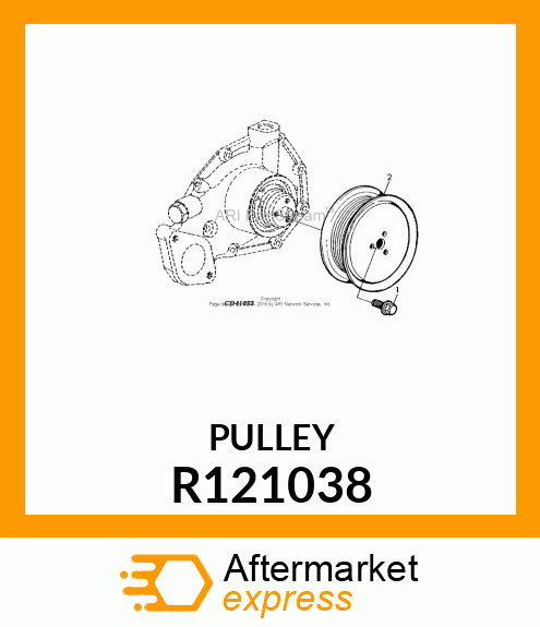 PULLEY,WATER PUMP R121038