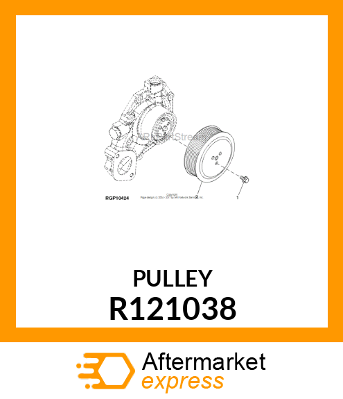 PULLEY,WATER PUMP R121038