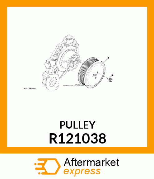 PULLEY,WATER PUMP R121038