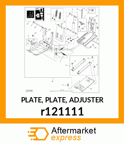 PLATE, PLATE, ADJUSTER r121111