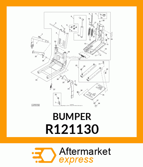 BUMPER, BUMPER, RUBBER R121130