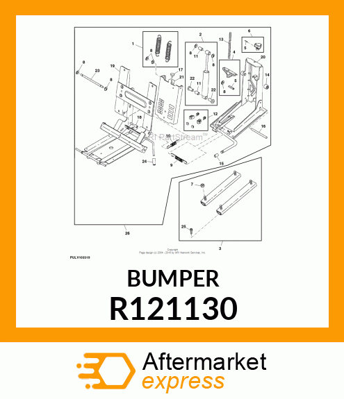 BUMPER, BUMPER, RUBBER R121130