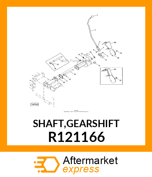 SHAFT,GEARSHIFT R121166