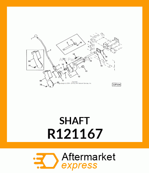 SHAFT,RANGESHIFT R121167