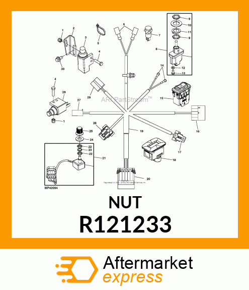 NUT, NUT, LOCK R121233