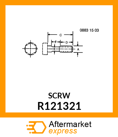 SCREW, CYLINDER HEAD CAP R121321