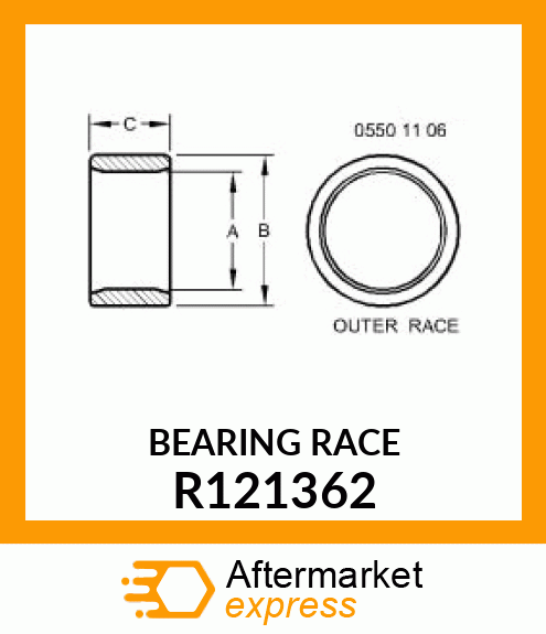 RACE, BEARING R121362