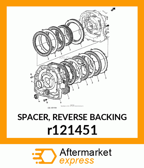 SPACER, REVERSE BACKING r121451