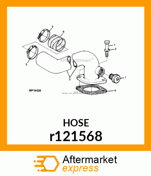 HOSE,HOSE r121568