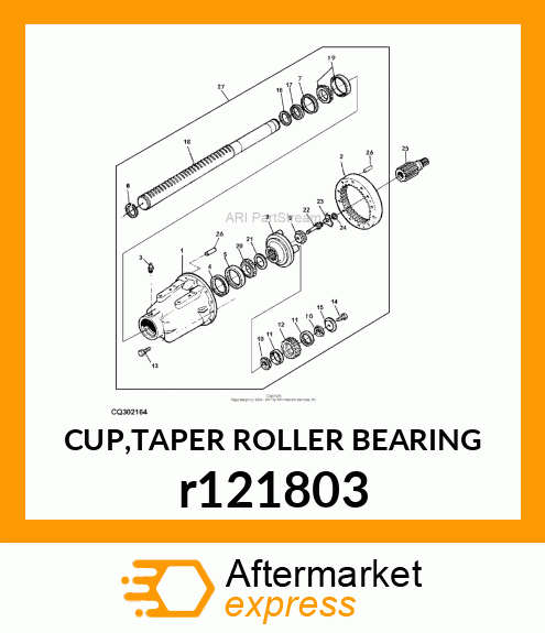 CUP,TAPER ROLLER BEARING r121803