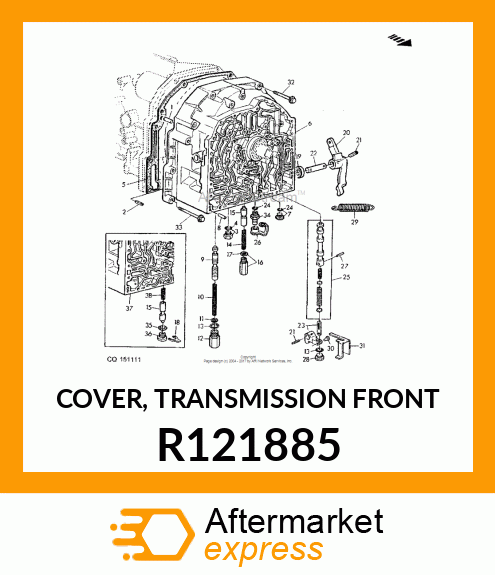 COVER, TRANSMISSION FRONT R121885