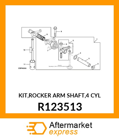 KIT,ROCKER ARM SHAFT,4 CYL R123513