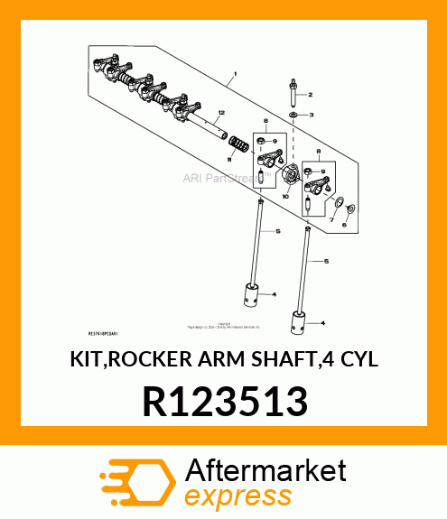 KIT,ROCKER ARM SHAFT,4 CYL R123513