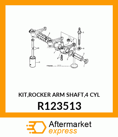 KIT,ROCKER ARM SHAFT,4 CYL R123513