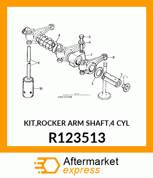 KIT,ROCKER ARM SHAFT,4 CYL R123513