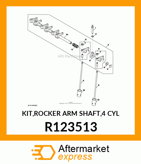 KIT,ROCKER ARM SHAFT,4 CYL R123513