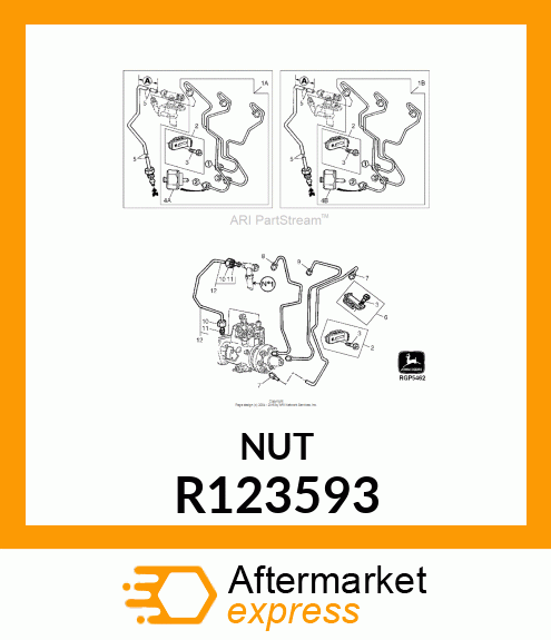 TUBE NUT, HEX SPECIAL R123593