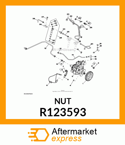 TUBE NUT, HEX SPECIAL R123593