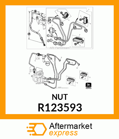 TUBE NUT, HEX SPECIAL R123593